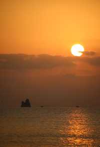 青島冬日海上日出浪漫