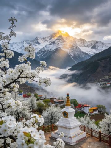 쓰촨 단바 배꽃 찾기 여행