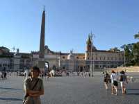 Piazza del Popolo, the centre of Plaza in Rome