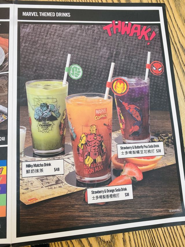 Marvel Comics 主題限定餐廳🥐🥯 食下午茶🥑🥚🍹🍹