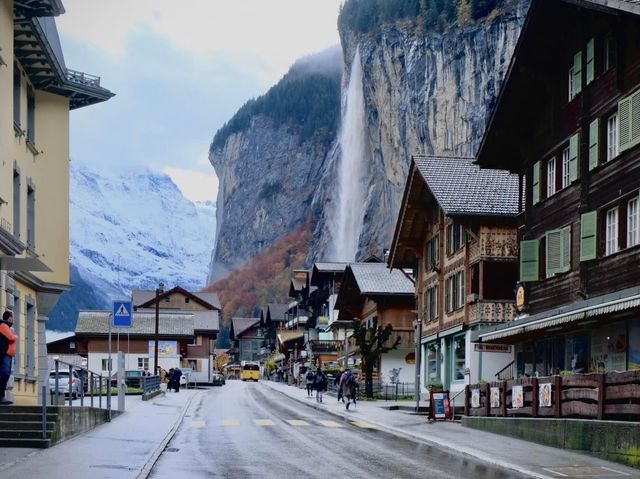 Amazing autumn in Lauterbrunnen, Switzerland