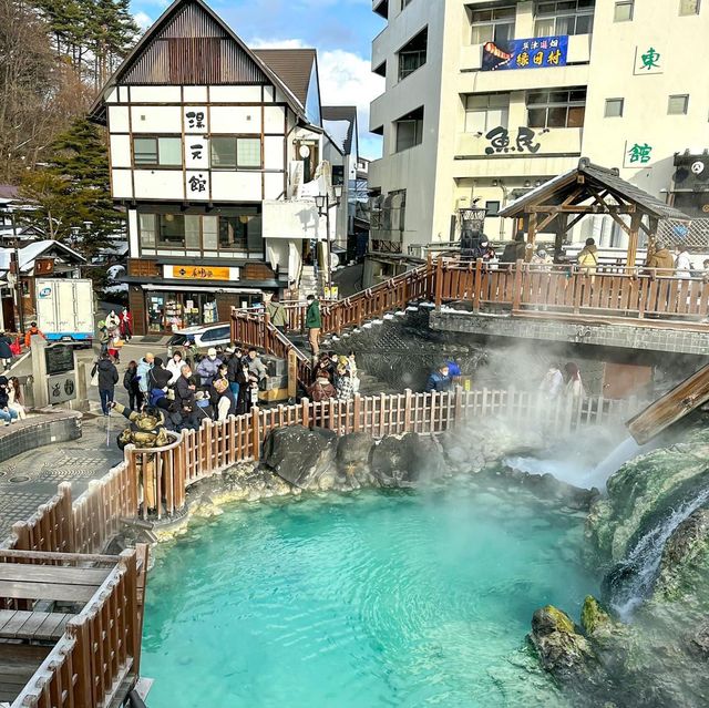 Hot Spring at Kusatsu Onsen Town Hot Spring at Kusatsu Onsen Town