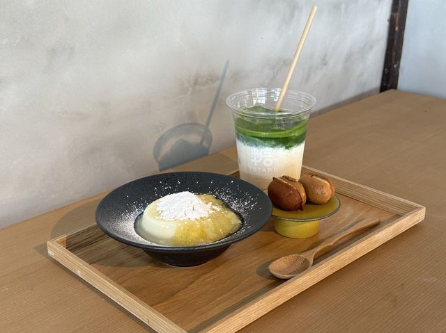 京都・下京区。『珈琲×抹茶』の関係。『糖太朗（とうたろう）』で味わう生プリン。