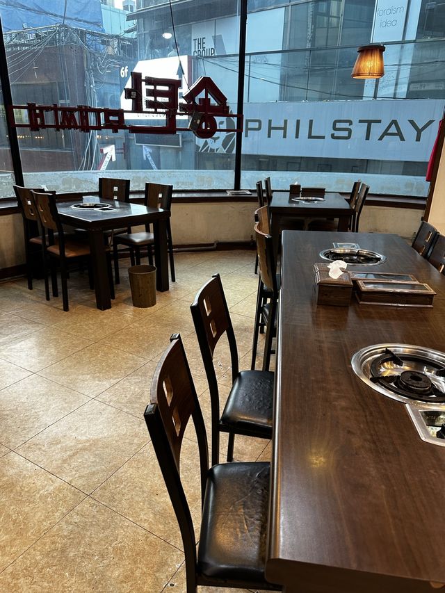 明洞　お一人様OK プデチゲがおいしいお店
