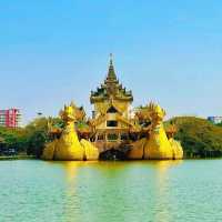 Kandawgyi lake in Yangon 