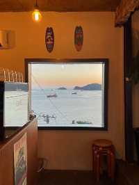 🌊🧜🏻‍♀️부산 흰여울마을 더해빙커피, 아늑한 바다전망 카페