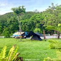 กางเต็นท์วิวเขางวงช้าง บ้านค่าย ระยอง วิวเขาสวยมาก