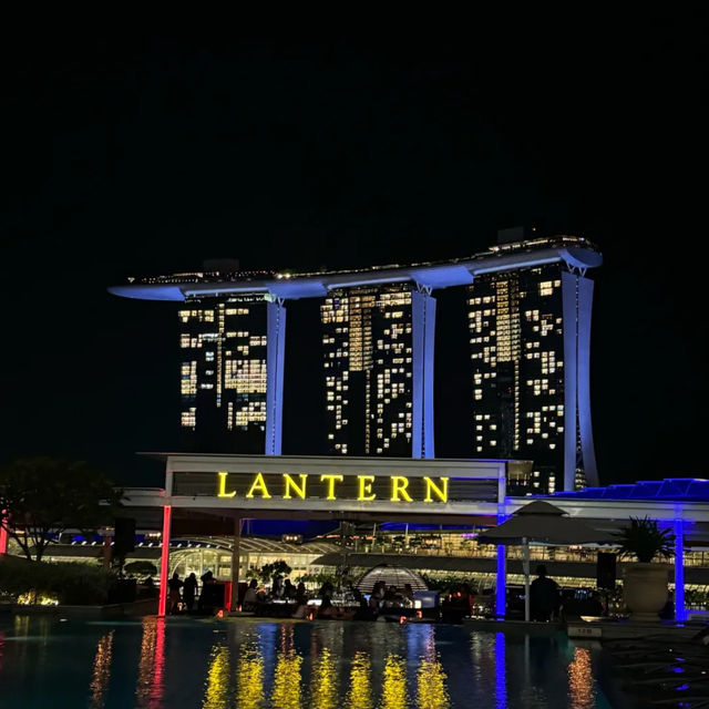 Rooftop bar with a nice view of Singapore 