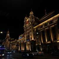 The Bund East Nanjing Road กลางคืนไฟสวยมาก