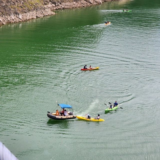 역대 최고의 흔들림, 제천 옥순봉 출렁다리