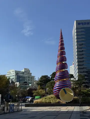 首爾戶外約會地點推薦，清溪廣場閱讀點。