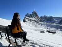 A Snowy Surprise at Seceda: Autumn Bliss in the Dolomites 