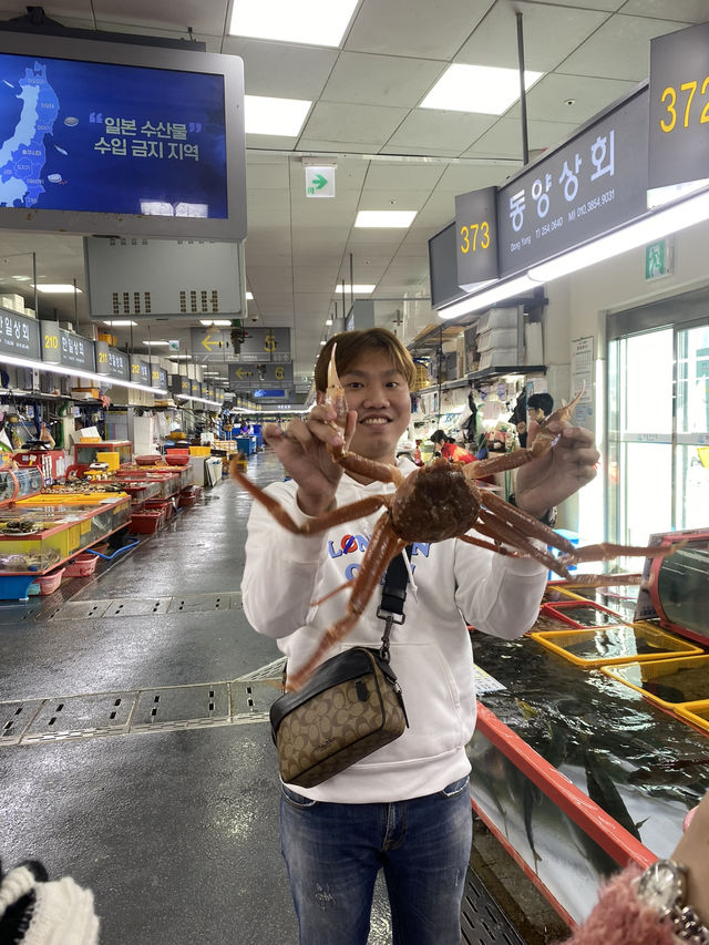 ตลาดปลาจากัลชี (Jagalchi Market) 😍🦀🐚