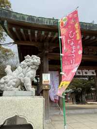 【山口観光】城下町長府の神社で開催中の｢大雛人形展｣🎎