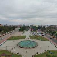 Ascending to Elegance: Patuxay's Embrace Above Vientiane