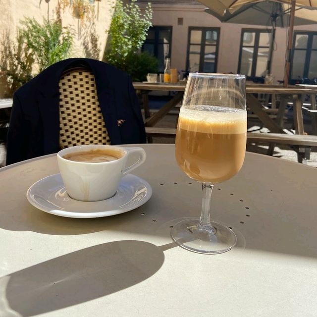 Nive place with snacks and coffee