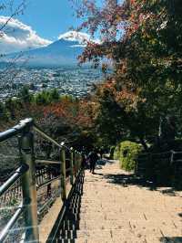 【日本山梨】新倉山淺間公園：步入秋天的畫卷