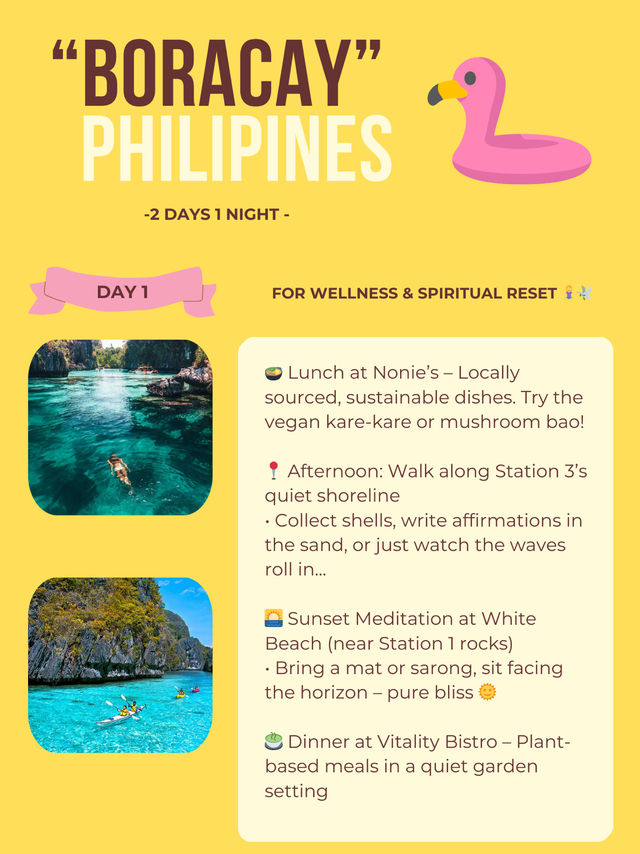 Boracay island itinerary 