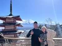 日本｜河口湖｜冬季富士山｜雪白世界中的寧靜瞬間