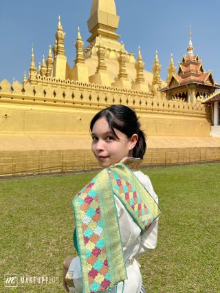 Traditional Lao attire made of silk