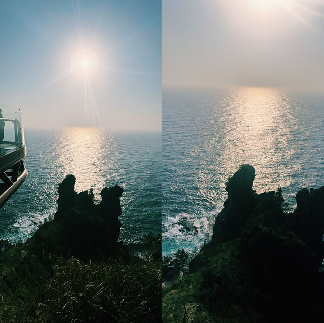 울릉도 전망대에서 바다 감상 후, 카페 울라에서의 여유로운 시간