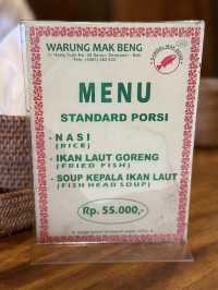 A legendary local eatery at Sanur Harbor