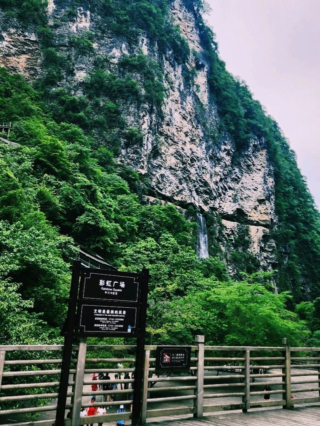 Waterfall View at Rainbow Square, Zhangjiajie Grand Canyon
