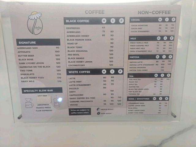 Daisy Cafe ถนนเทพรักษ์ คาเฟ่สไตล์มินิมอล
