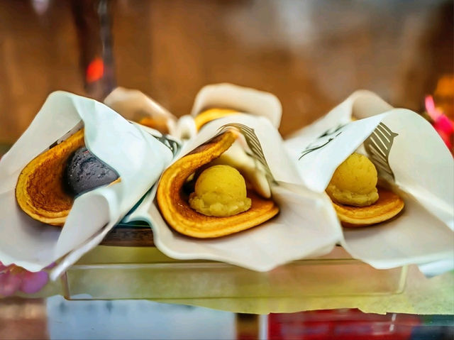 Food trip at Nakamise-dori street