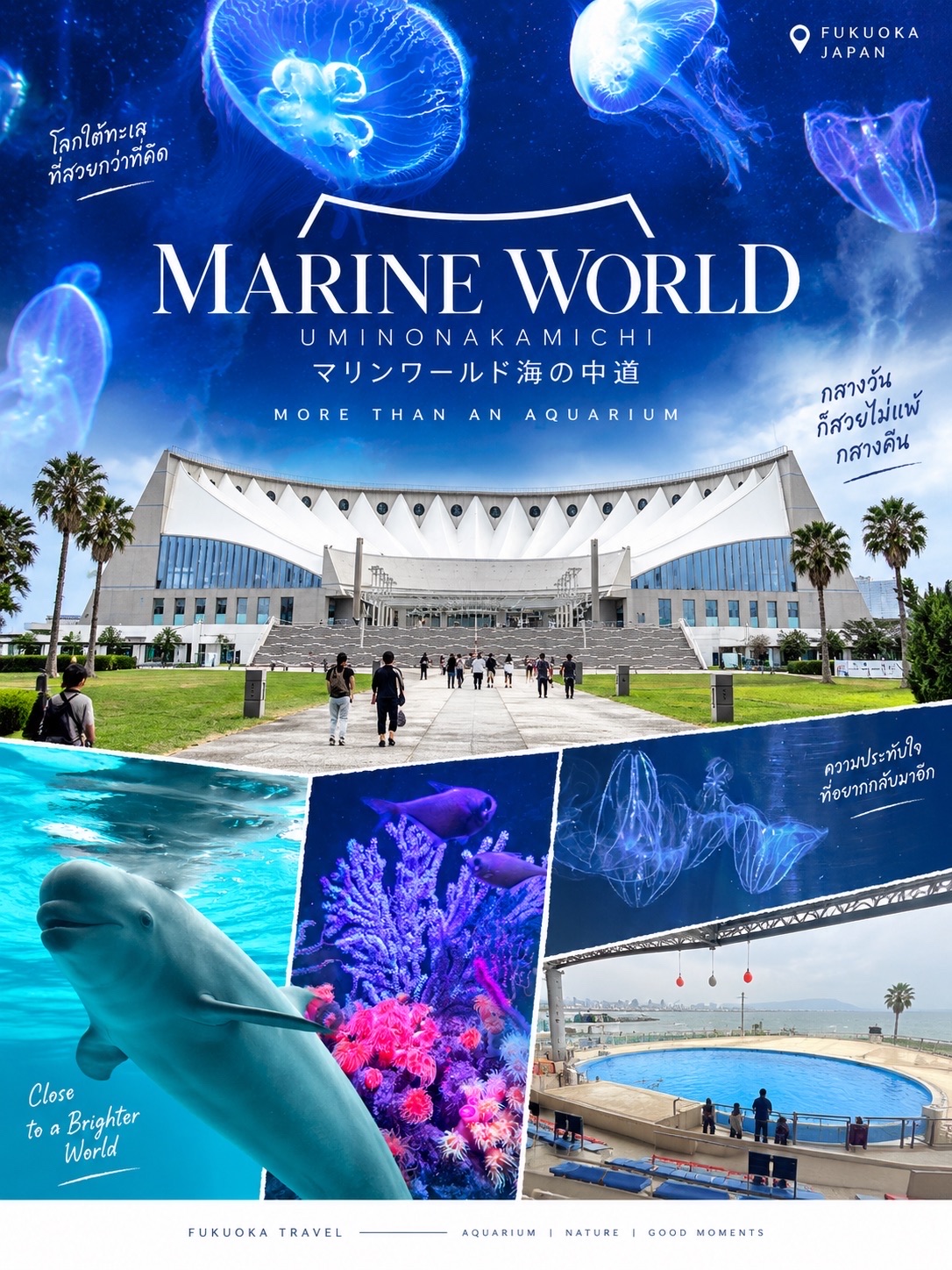 ไม่คิดว่าจะประทับใจขนาดนี้! 🐠 Marine World ที่กลางวันสวยกว่าที่คิด

#มือสมัครเที่ยว

🌊 Marine World Uminonakamichi | マリンワールド海の中道

ถ้าใครเคยมาที่นี่ตอนกลางคืน อยากแนะนำให้ลองกลับมาเที่ยวช่วง กลางวัน สักครั้ง เพราะบรรยากาศแตกต่างกันพอสมควร แสงธรรมชาติทำให้พื้นที่ด้านในดูสดใสและมีชีวิตชีวามากขึ้น

✨ เกินความคาดหวังแบบไม่ทันตั้งตัว

สิ่งที่ประทับใจที่สุดคือรู้สึกได้เลยว่า สัตว์ทุกตัวดูสุขภาพดีและได้รับการดูแลอย่างดีมาก การจัดการภายในเป็นระเบียบ สะอาด และแต่ละโซนก็ทำให้การเดินชมไม่น่าเบื่อ

🐬 ไฮไลต์ไม่ได้มีแค่ความสวยของตู้จัดแสดง แต่เป็นความรู้สึกว่าเราได้เห็นสัตว์ทะเลในสภาพแวดล้อมที่ได้รับการดูแลอย่างใส่ใจ ทำให้เดินดูไปเรื่อย ๆ ได้แบบเพลินมาก

💙 หนึ่งในพิพิธภัณฑ์สัตว์น้ำที่ดีที่สุดที่เคยไปมา

ส่วนตัวให้ Marine World เป็นหนึ่งใน Aquarium ที่ประทับใจที่สุดเท่าที่เคยไปมา เลยครับ จากที่คิดว่าจะมาเที่ยวแบบธรรมดา กลายเป็นสถานที่ที่รู้สึกว่า “ดีเกินคาด” และอยากกลับมาอีก

📍 Marine World Uminonakamichi
⏰ แนะนำช่วงกลางวัน หากอยากได้บรรยากาศสดใสและเห็นพื้นที่ต่าง ๆ ได้เต็มที่
🚆 เดินทางสะดวกจากตัวเมืองฟุกุโอกะ

#MarineWorld #Uminonakamichi #Fukuoka #FukuokaTravel #JapanTravel #เที่ยวฟุกุโอกะ #เที่ยวญี่ปุ่น #Aquarium #มือสมัครเที่ยว #ส่วนลดไม่พึ่งดวง