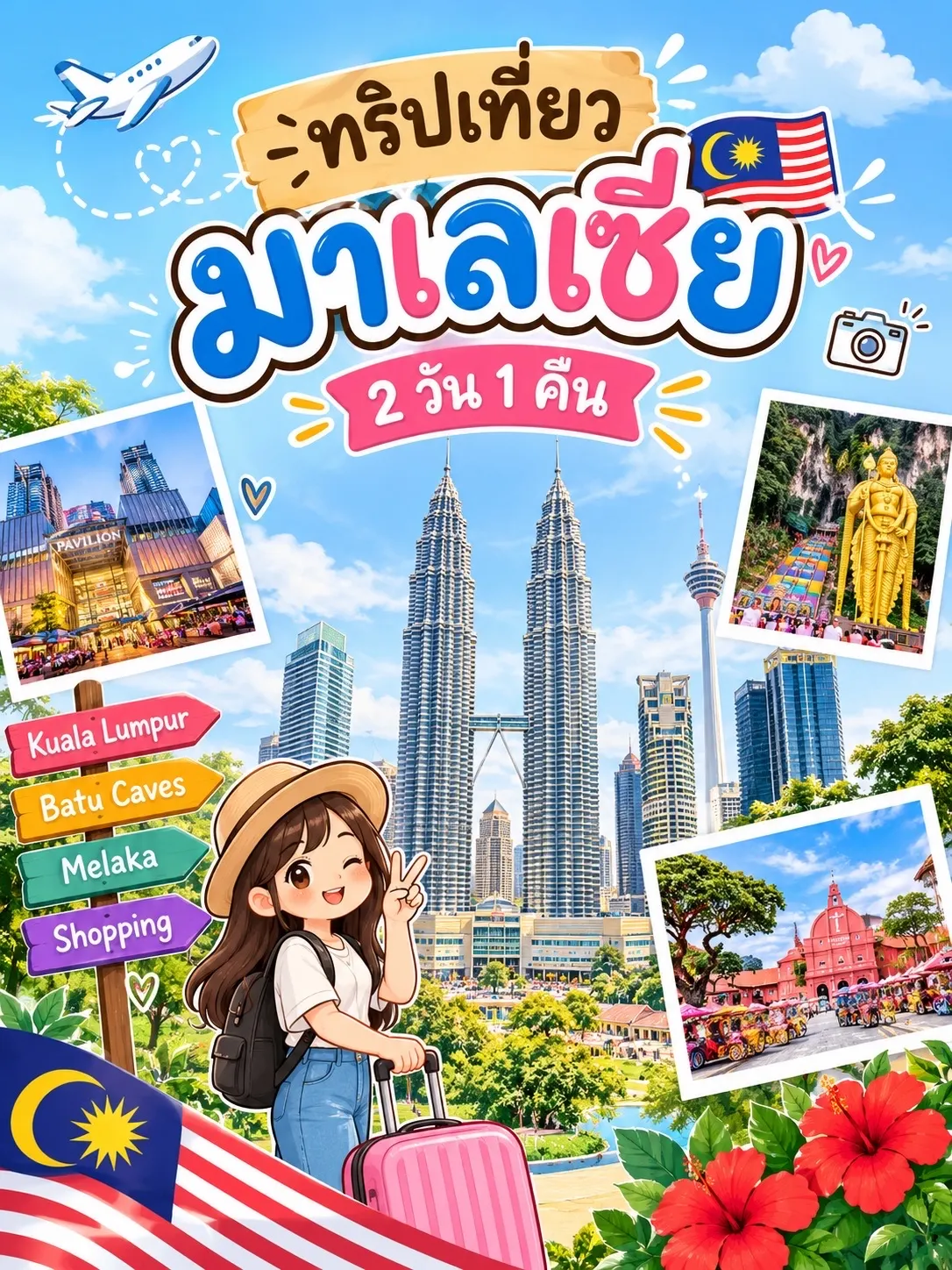 マレーシア1泊2日！大満足の弾丸旅行プラン🇲🇾✨
