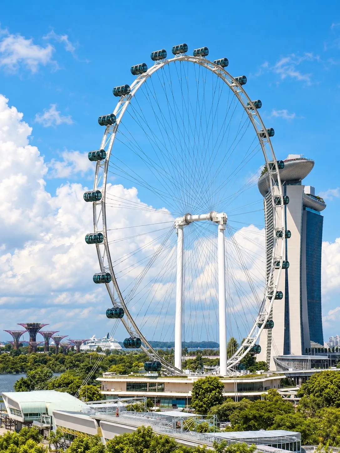 🇸🇬🎡 Singapore Flyer — Enjoy breathtaking 360-degree panoramic views of Singapore from above! 🌆🩵✨
