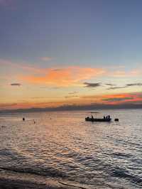 Enjoy sunset in Panagsama beach