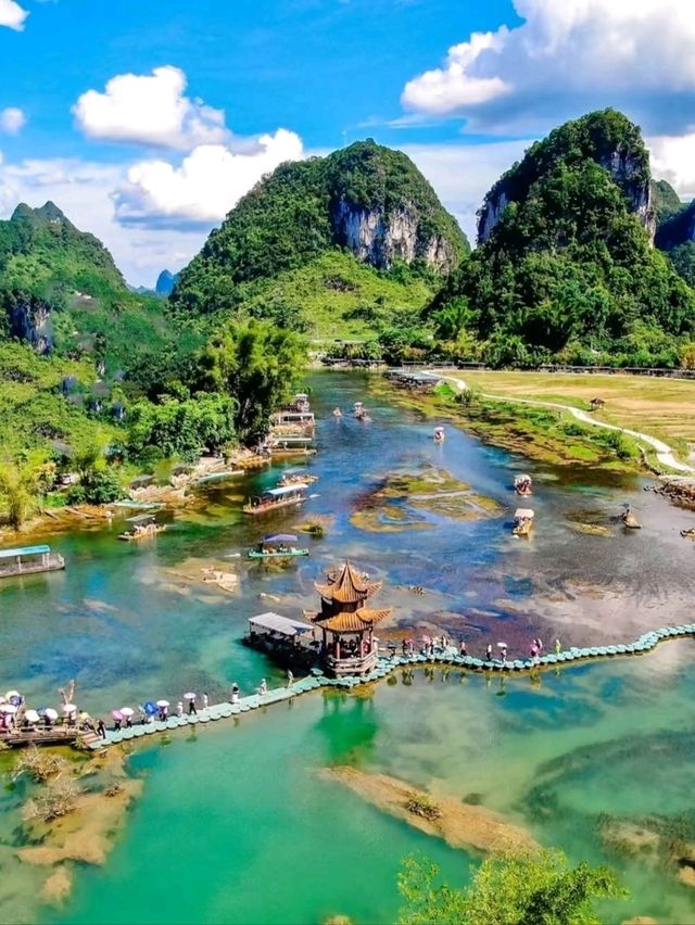🌊 Tongling Grand Canyon – Guizhou’s Emerald Gorge of Waterfalls and Wonder