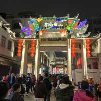 Lanterns decorating the streets of Chaozhou