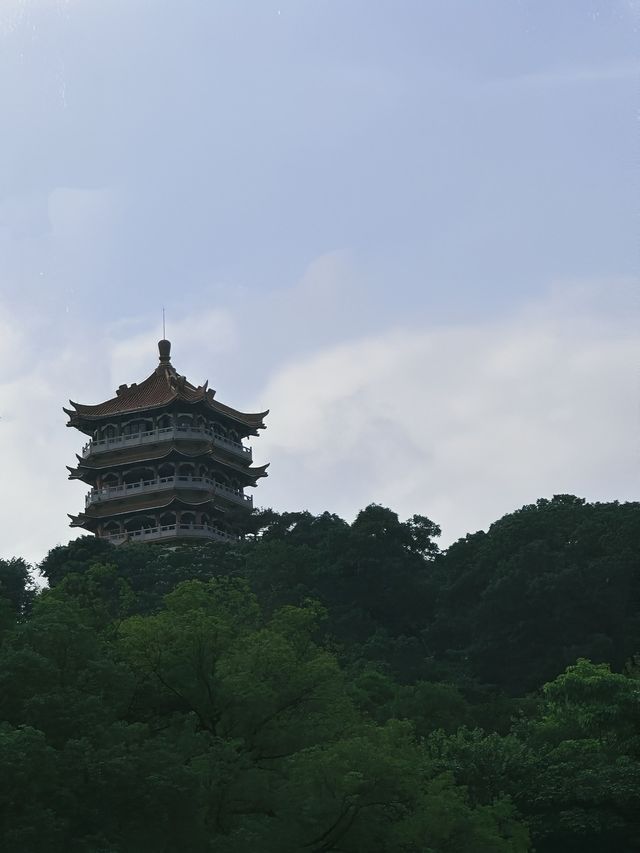 在麓湖公園找到了廣州版的“黃鶴樓”！!