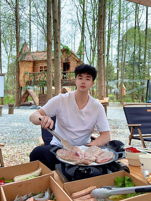 在成都周邊營地烤肉|小狐狸太可愛了！