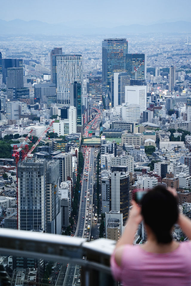 落日後的東京，就特別適合拍東京鐵塔