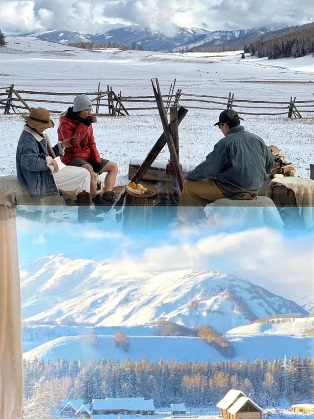 阿勒泰！雪景木屋！！二人性價比超高。