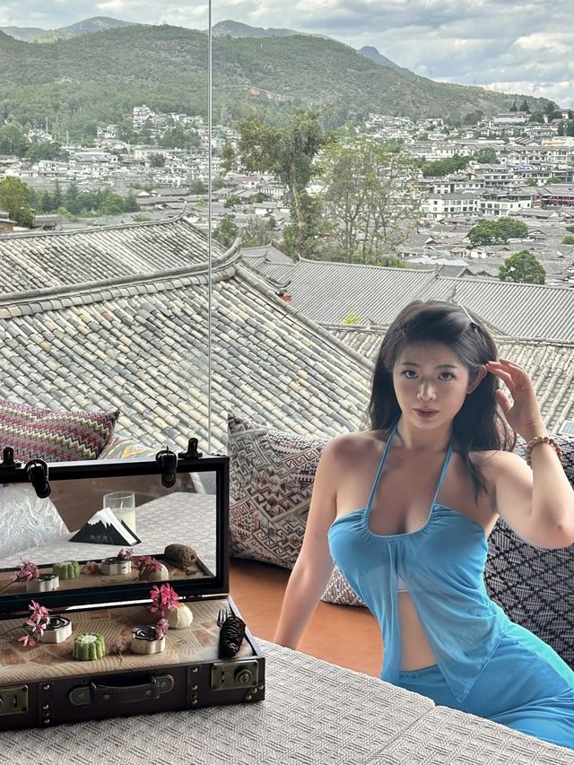 我住進咗麗江古城嘅庭院酒店