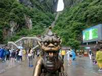 Tianmen fun time with cloud and rain