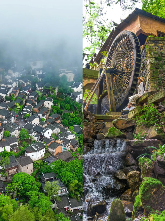 一場夏雨，看六月篁嶺美成水墨徽州