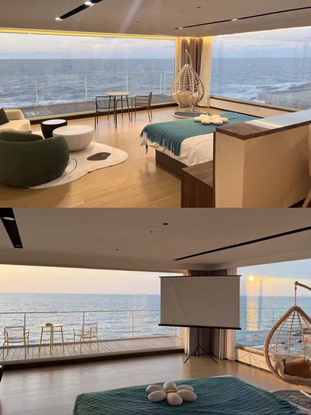 威海！離海0.001米！270°海景房已next level