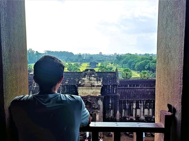 The Sacred Summit: Ascending to Angkor Wat's Second Floor Sanctuary