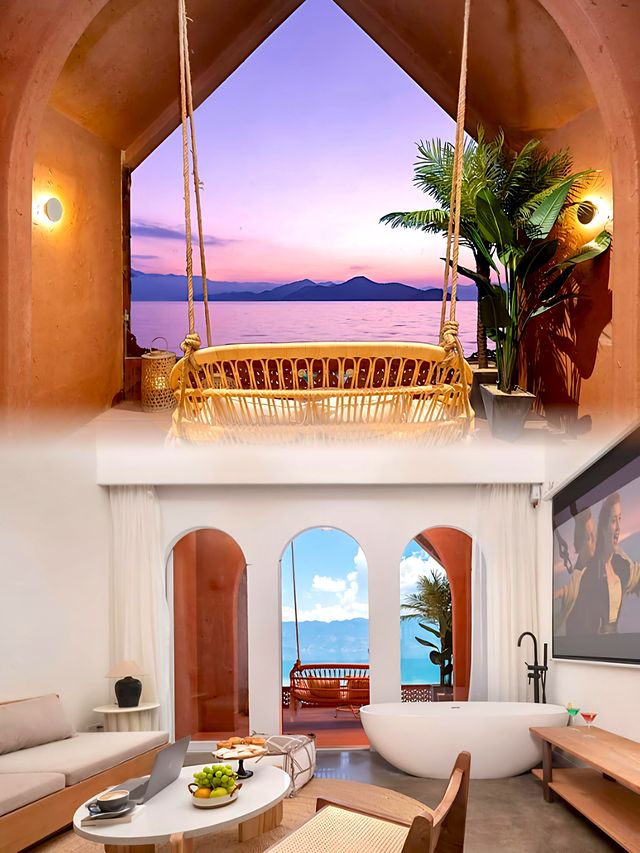 瀘沽湖這家地中海風酒店,我能躺一天! 瀘沽湖這家地中海風酒店,我能躺一天!