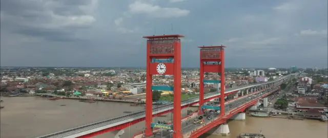 Iconic bridgein Palembang