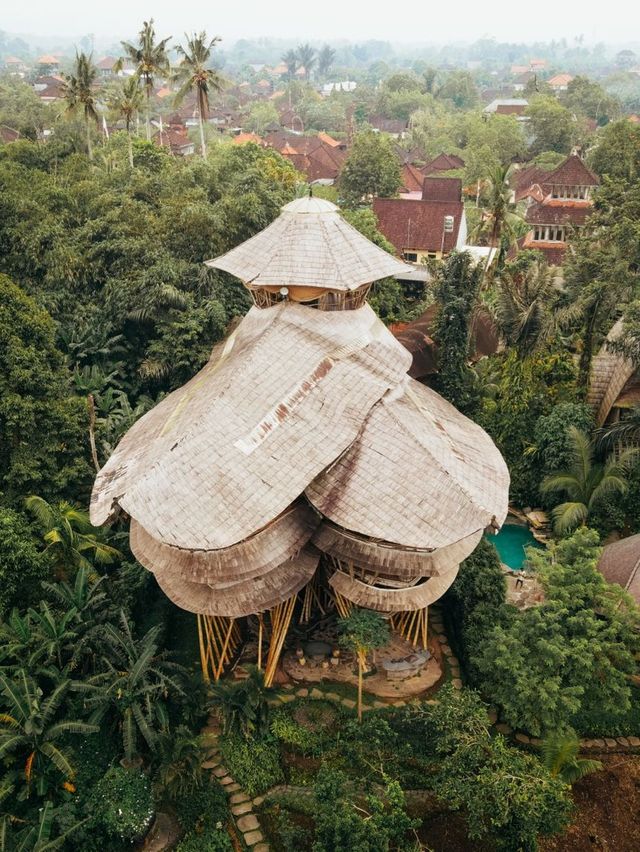 Bali | the biggest bamboo house on the island