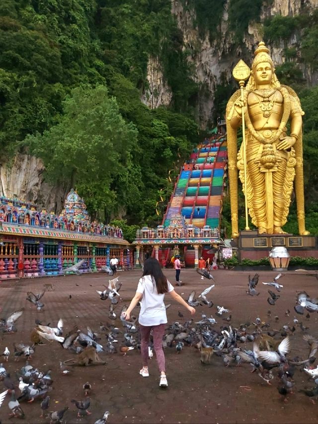 The tallest statue in Malaysia at Batu Caves