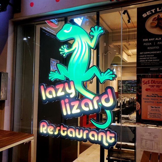 Lazy dinner at Lazy Lizard…