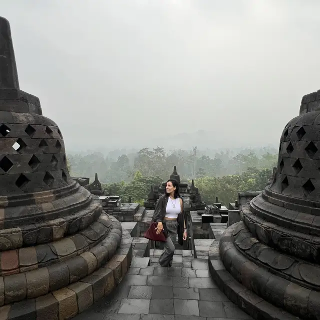 Borobudur temple. Magical moment